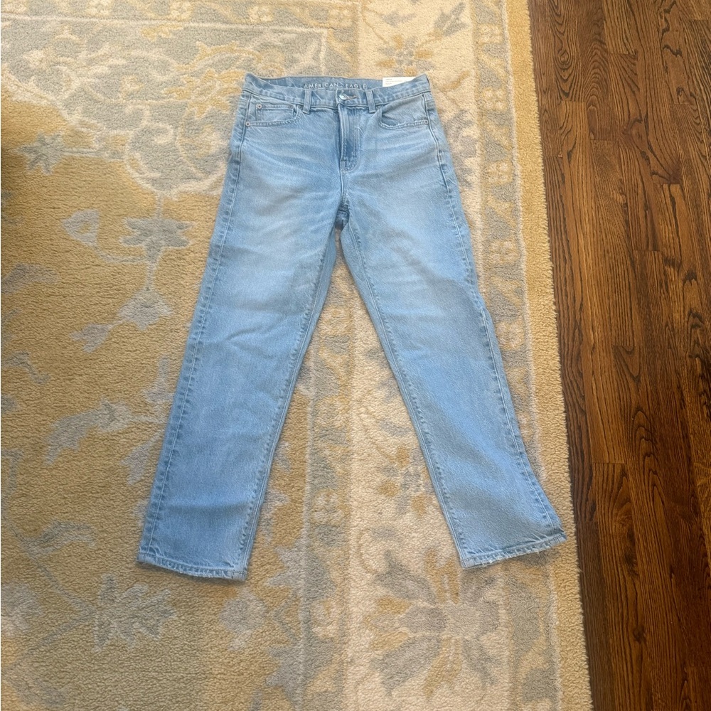 American Eagle Outfitters Light Blue Straight Leg Jeans